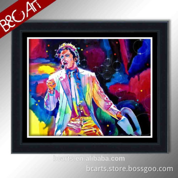 China supplier popular colorful singer solo figure art wall decor painting